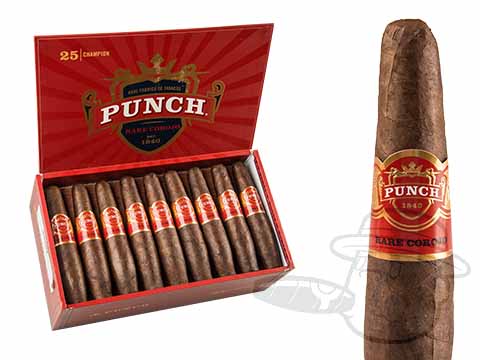 Punch Rare Corojo Champion - 4 1/2 x 60-Box - 25 Total Cigars