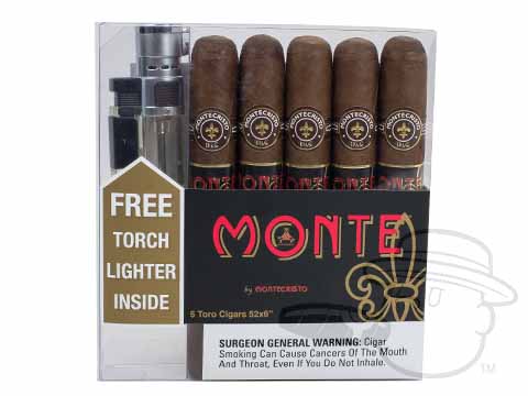 Monte By Montecristo Toro Lighter Gift Set