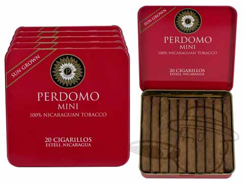 Perdomo Mini Cigarillos Sun Grown - 3 x 22-Tins: 100 Cigarillos