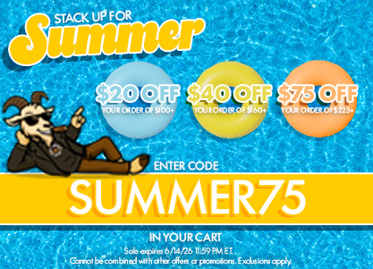 up to $75 OFF…this weekend only 