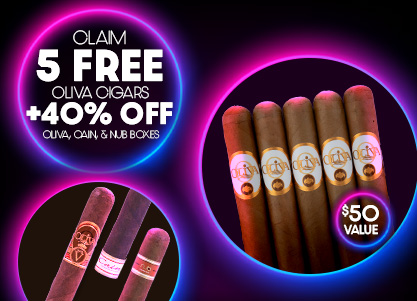 Claim 5 Free Oliva Cigars  