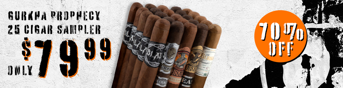 25 Gurkha Cigars @ $3.19 apiece