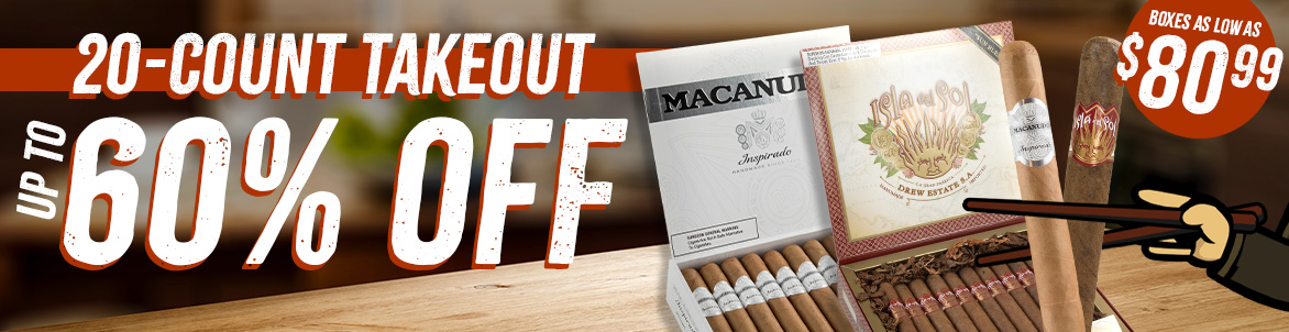 20-Count Takeout: up to 60% OFF boxes 