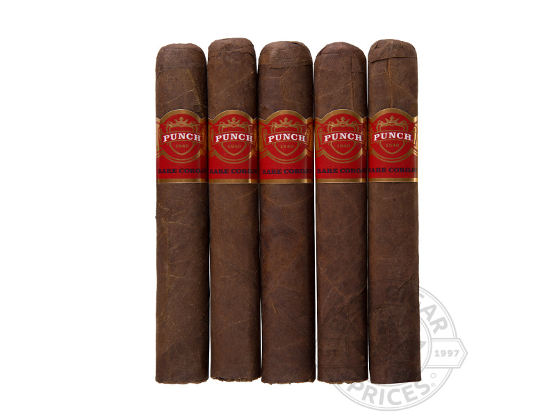 Punch Rare Corojo Magnum 5 1/4 x 54—5 Cigars Free Shipping Over 99