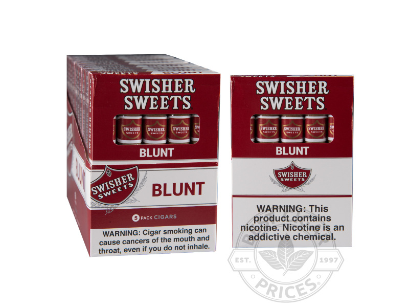 Swisher Sweets Blunt 4 3/4 x 42—Small Packs 50 Cigarillos Best Cigar