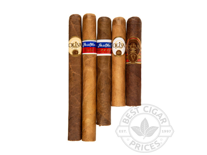 Oliva 5 Cigar Variety Pack Deal Various Sized Cigars—5 Cigars Best